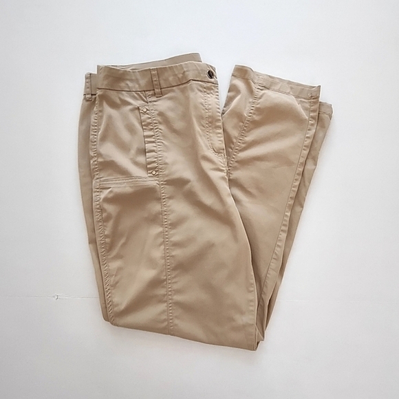 Chico's Tan Pants with Adjustable Hem Size 14 - Picture 4 of 13